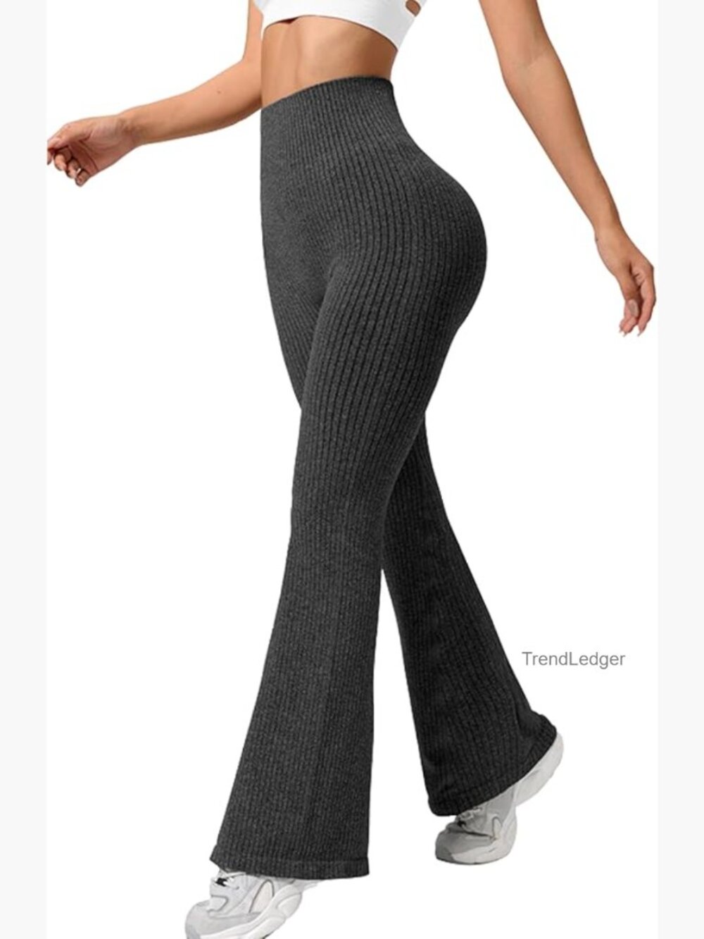 High Waisted Flare Leggings Bootcut Yoga Pants Tummy Control S-XL